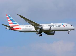 
American Airlines a confirmé hier avoir pris livraison d un nouveau Boeing 787-8 Dreamliner, le premier depuis mai 2021.
Le Drea