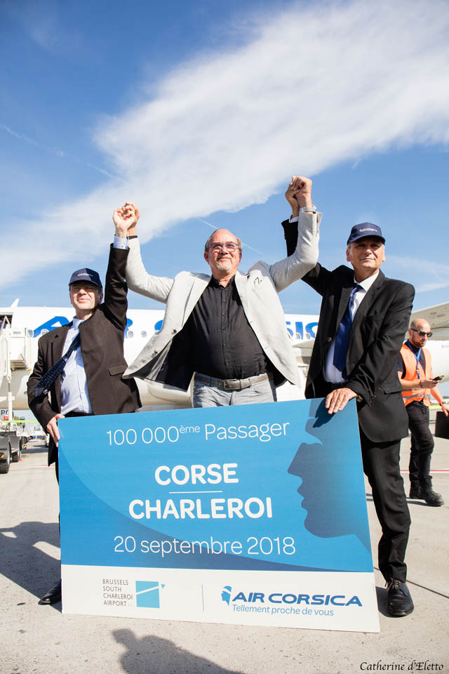 Air Corsica fête son 100 000ème passager entre Charleroi et la Corse 129 Air Journal
