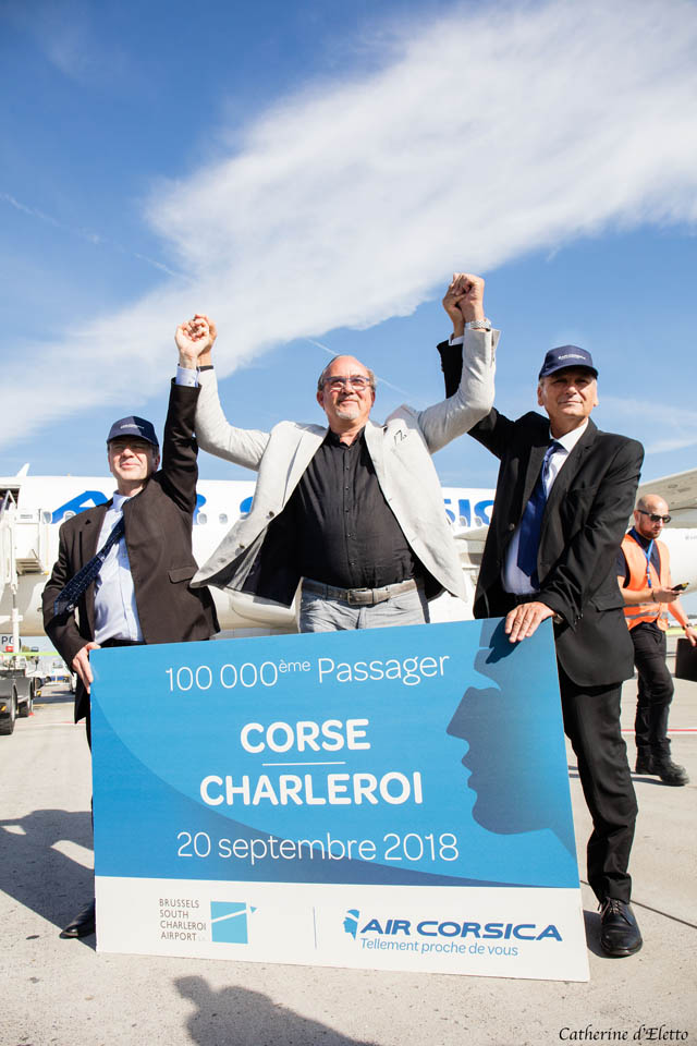 Air Corsica fête son 100 000ème passager entre Charleroi et la Corse 111 Air Journal
