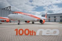 
La compagnie britannique low cost easyJet a réceptionné à Hambourg son 100e appareil de la famille Airbus A320neo, marquant un