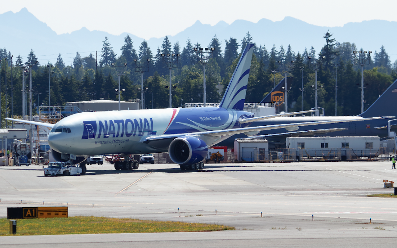 19 h 23 sans escale : le Boeing 777F de National Airlines relie l’Écosse à l’Australie 2 Air Journal