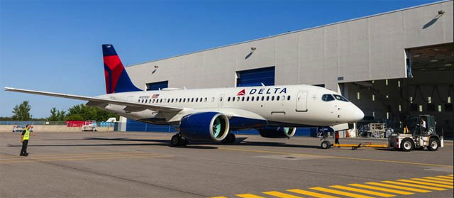 Delta Air Lines réceptionne son premier Airbus A220-100 1 Air Journal