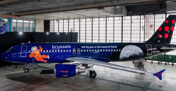 
Brussels Airlines offre un nouveau terrain de jeu à Tintin. La compagnie belge vient de dévoiler à Bruxelles un Airbus A320 en