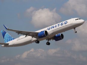 
United Airlines a réceptionné le premier avion commercial équipé des nouveaux moteurs GTF Advantage de Pratt & Whitney : 