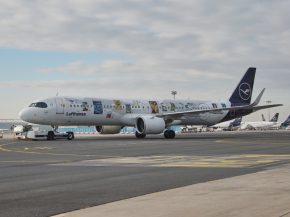 L’Airbus A321neo   Hamm », immatriculé D-AIEM, porte désormais l’intégralité de sa livrée spéciale réalisée pour le 