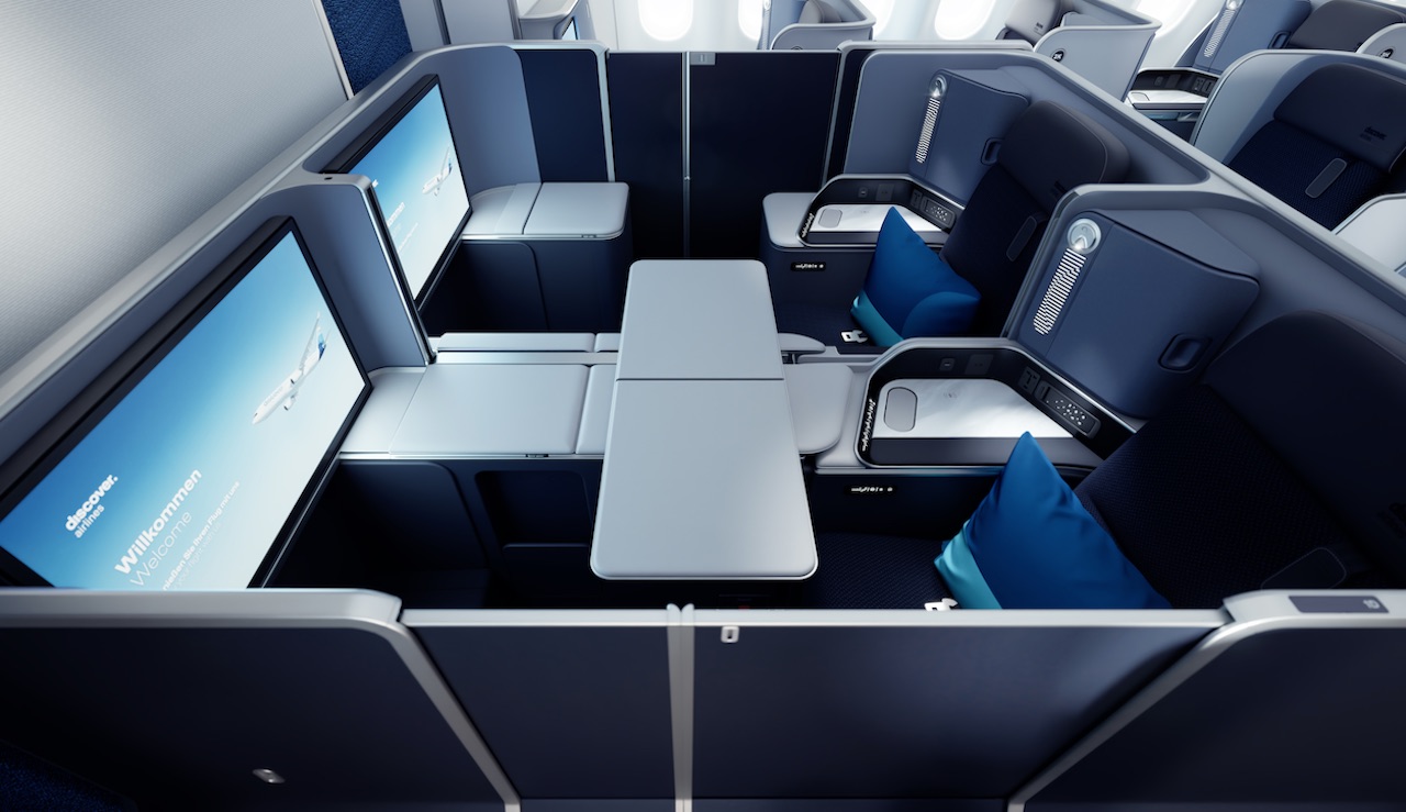 Discover Airlines dévoile « Ocean Blue », une nouvelle cabine long-courrier avec suites Business et wifi Starlink 1 Air Journal Discover Airlines dévoile « Ocean Blue », une nouvelle cabine long-courrier avec suites Business et wifi Starlink 1 Air Journal