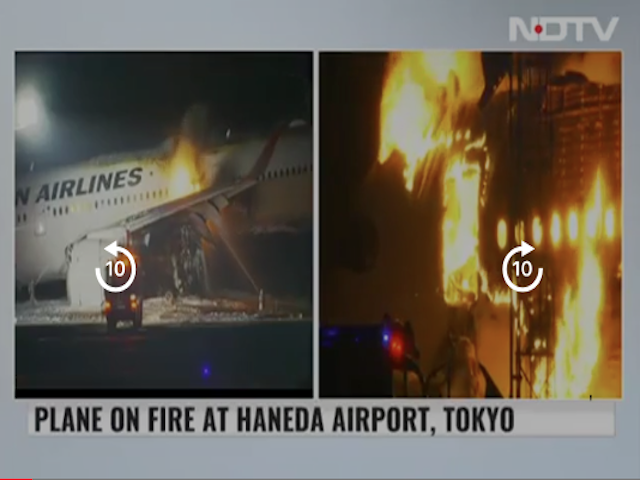Un Airbus A350 de Japan Airlines prend feu à l'aéroport de Tokyo Haneda 10 Air Journal