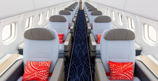 Avec un siège de chaque côté de l’allée et seulement 26 places, Air Tahiti fait entrer le transport inter-îles dans une nou