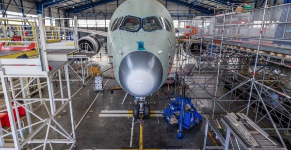 
Airbus a achevé à Toulouse une campagne de vibrations au sol sur le premier A350F d’essais. Menée durant trois jours en juin
