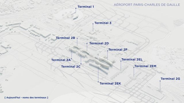 Aéroport Paris-CDG : fin des 2E, 2F, 2G… les terminaux seront re ...