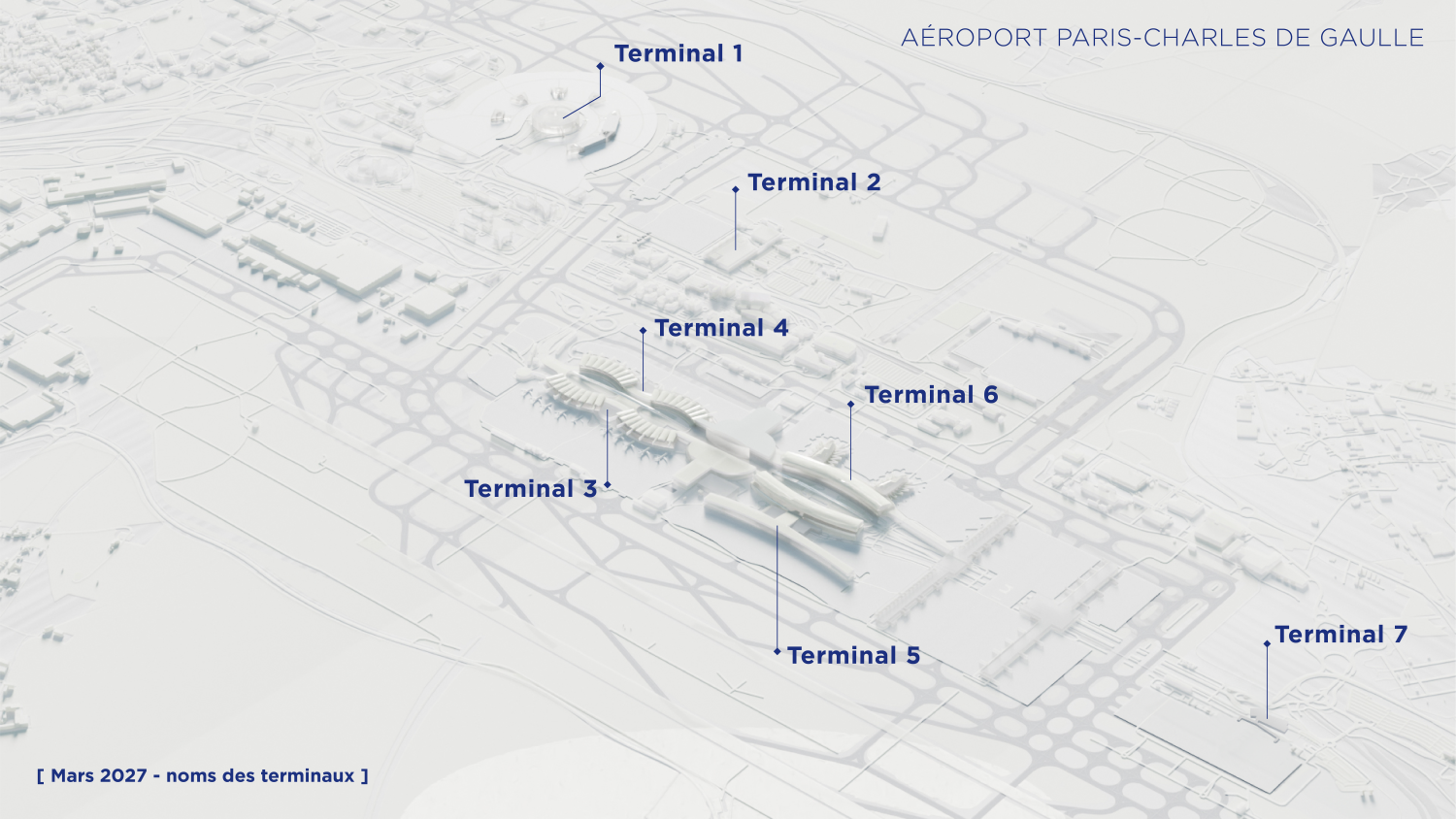 Aéroport Paris-CDG : fin des 2E, 2F, 2G… les terminaux seront re-numérotés de 1 à 7 en 2027 2 Air Journal Aéroport Paris-CDG : fin des 2E, 2F, 2G… les terminaux seront re-numérotés de 1 à 7 en 2027 2 Air Journal