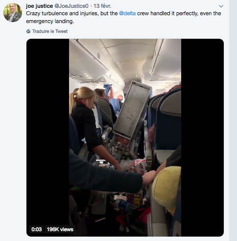 Turbulences : une vingtaine de blessés sur deux vols de Transavia et Delta (photos) 39 Air Journal