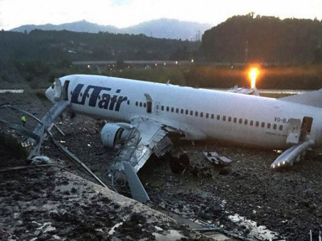Sortie de piste d’un 737 d’UTair : un mort, 18 blessés 1 Air Journal