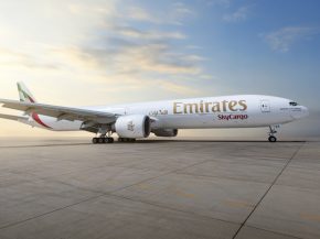 
Emirates SkyCargo a mis en service son premier Boeing 777‑300ERSF, un ancien avion de ligne 777‑300ER converti en cargo inté