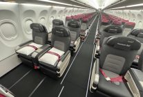 
Avec Premium BIZ, Eurowings introduit sur Airbus A320neo une vraie cabine à deux sièges de front de chaque côté du couloir, r