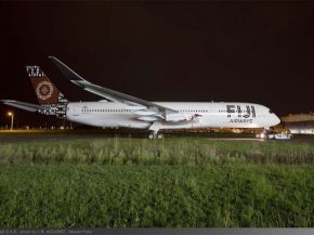 Le premier A350-900 de Fiji Airways est sorti de l’atelier de peinture Airbus à Toulouse. Loué à Dubai Aerospace Enterprises,