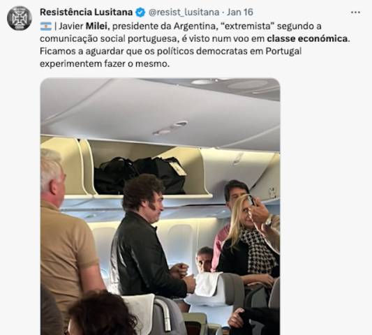 Forum de Davos : le président argentin Milei en classe Eco sur Lufthansa, Blinken contraint de changer d’avion 62 Air Journal