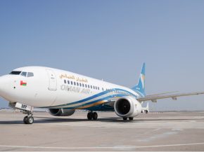 
Oman Air poursuit la modernisation de sa flotte avec un nouveau Boeing 737 MAX 8, portant à 33 le nombre d’appareils exploité
