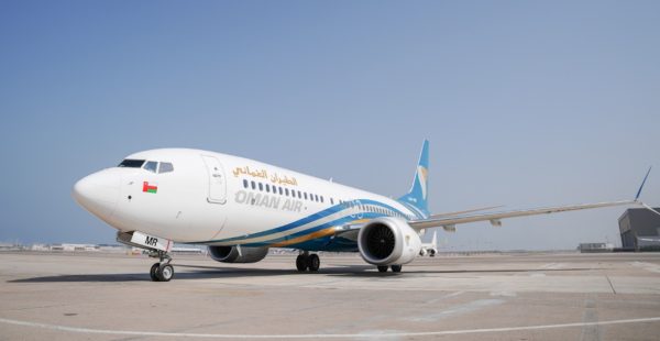 
Oman Air poursuit la modernisation de sa flotte avec un nouveau Boeing 737 MAX 8, portant à 33 le nombre d’appareils exploité