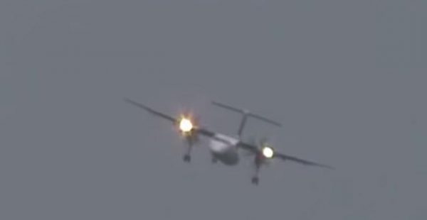 Insolite. Un spotter a mis en ligne les images impressionnantes de l’atterrissage d’un DASH 8 Q-400 d’Eurowings à l aéropo