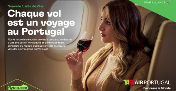 
En 2026, la compagnie nationale TAP Air Portugal va déployer une nouvelle carte des vins composée exclusivement de crus portuga