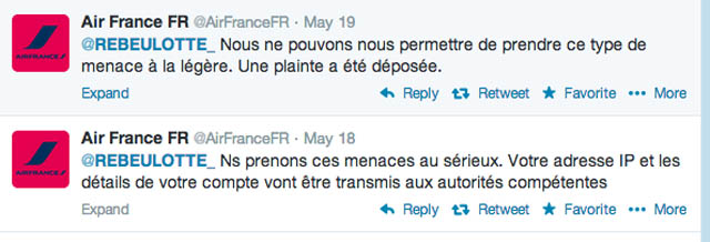 Air-journal-Tweet AF-menace terroriste