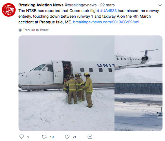 Un Embraer d’United Express rate la piste à l’atterrissage 2 Air Journal