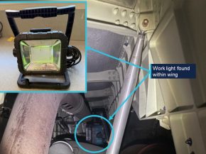 
Un Airbus A380 de Qantas a assuré un aller-retour commercial entre Sydney et Dallas-Fort Worth avec une lampe de travail oublié