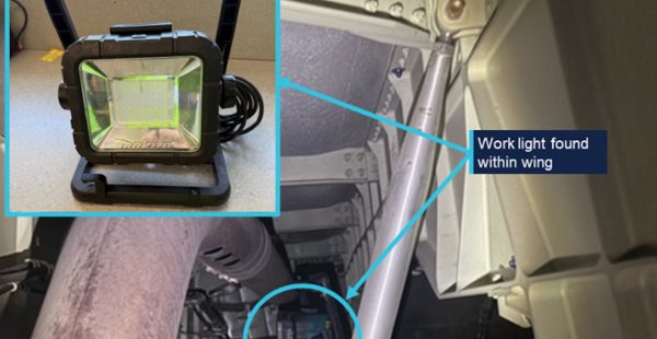 
Un Airbus A380 de Qantas a assuré un aller-retour commercial entre Sydney et Dallas-Fort Worth avec une lampe de travail oublié