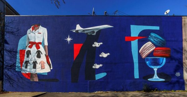 
Pour souligner les 90 ans de la compagnie tricolore créée en 1933, Air France a inauguré à Montréal la murale Alfa Foxtrot r