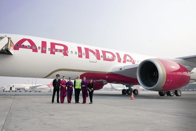Air India reçoit son premier A350, nouvelle livrée en sus 70 Air Journal