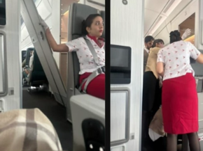 
Un agent de bord de Cathay Pacific a dû retenir une porte de toilettes pendant un vol long-courrier de 16 heures en Airbus A350-