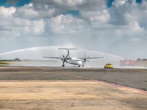 
Jambojet accueille un dixième Dash 8 Q400 pour faire face à la croissance soutenue du trafic aérien domestique au Kenya.&nbsp;
