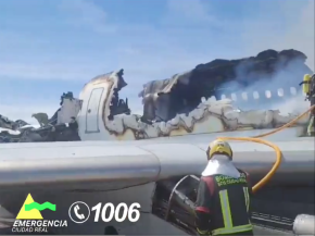 
Hier, un Airbus A330 destiné à être démantelé a été détruit dans un incendie à l aéroport international de Ciudad Real 