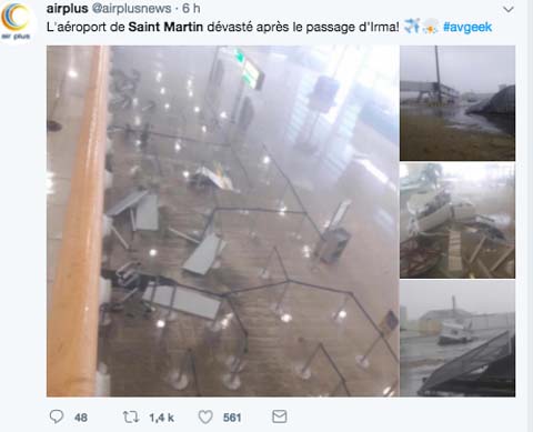 Les aéroports de Saint-Martin et Saint-Barthélemy ravagés par l'ouragan Irma (photos) 37 Air Journal