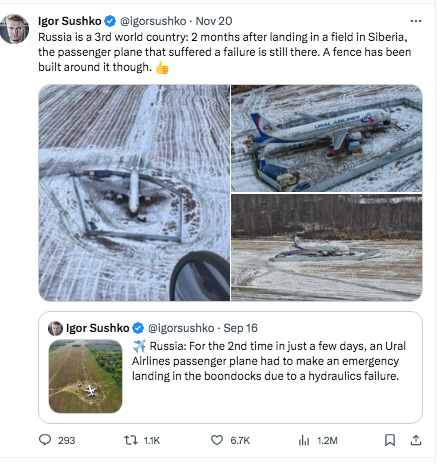 Ural Airlines au milieu d’un champ : des compensations pour les passagers et des questions pour le faire re-décoller 30 Air Journal