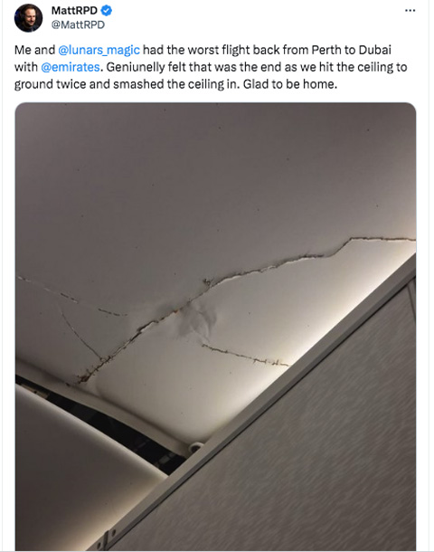 Plusieurs blessés sur un vol en A380 d’Emirates après de sévères turbulences 24 Air Journal