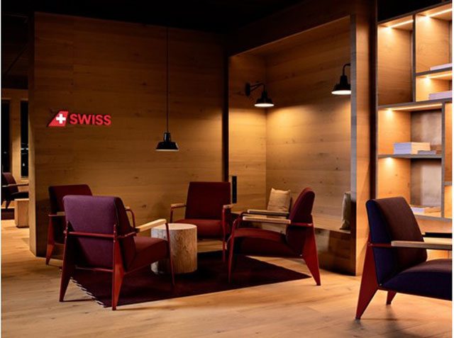 SWISS Alpine Lounge, un salon à l'ambiance chalet de montagne à l'aéroport de Zurich 1 Air Journal