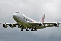 
Un Boeing 747-400F de la compagnie aérienne Cargolux a perdu un de ses trains d’atterrissage alors qu’il revenait se poser e