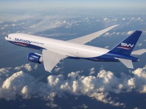 
La compagnie aérienne Silk Way West Airlines, basée en Azerbaïdjan, a annoncé lundi avoir ajouté un sixième avion cargo 777