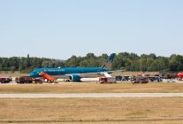 
Hier, au départ de Munich à destination de Hanoï, un Boeing 787-9 Dreamliner de Vietnam Airlines a heurté la piste avec sa pa