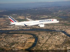 
La compagnie aérienne Air France a pris possession la semaine dernière de son seizième Airbus A350-900, baptisé   Lille »