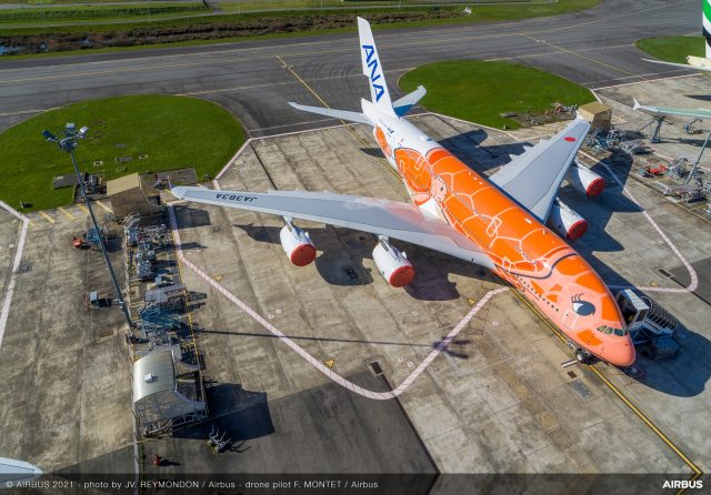 ANA met en service son troisième A380 « Tortue de mer »