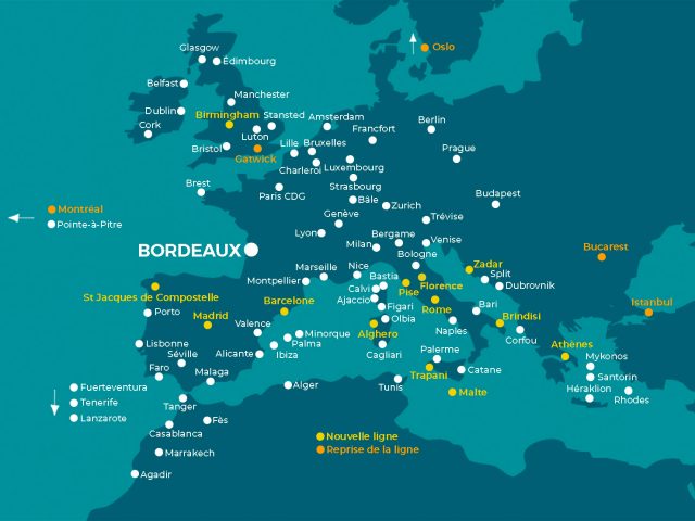Bordeaux-Mérignac : 89 destinations pour la saison estivale 2022 1 Air Journal