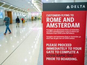 
Les compagnies aériennes Delta Air Lines et Alitalia partagent désormais leurs codes sur les vols   testés Covid »