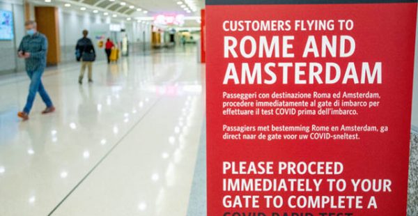 
Les compagnies aériennes Delta Air Lines et Alitalia partagent désormais leurs codes sur les vols   testés Covid »