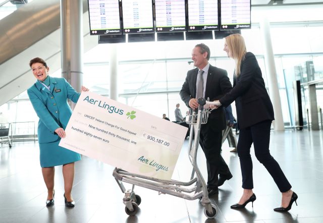 Aer Lingus : ses passagers ont donné un million d'euros à l'UNICEF 100 Air Journal