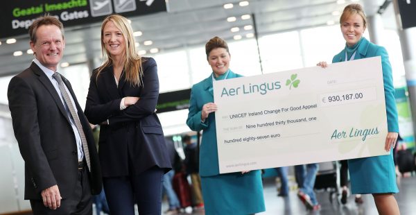En 2018, les collectes   Change for Good », organisées à bord des vols long-courriers d Aer Lingus, ont permis de recueillir p