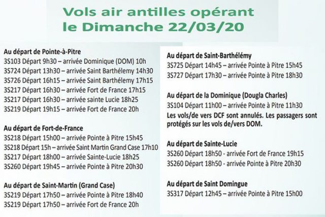 Air Antilles arrête ses vols commerciaux à partir du 23 mars 1 Air Journal