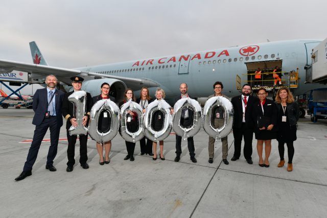 Air Canada : 100.000ème passager sur la ligne directe Lyon-Montréal 1 Air Journal